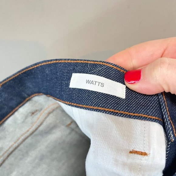 Lafayette 148 NY Watts Jeans High-Waisted Straight-Leg Blue Denim Pants Womens-‎ - Picture 3 of 5